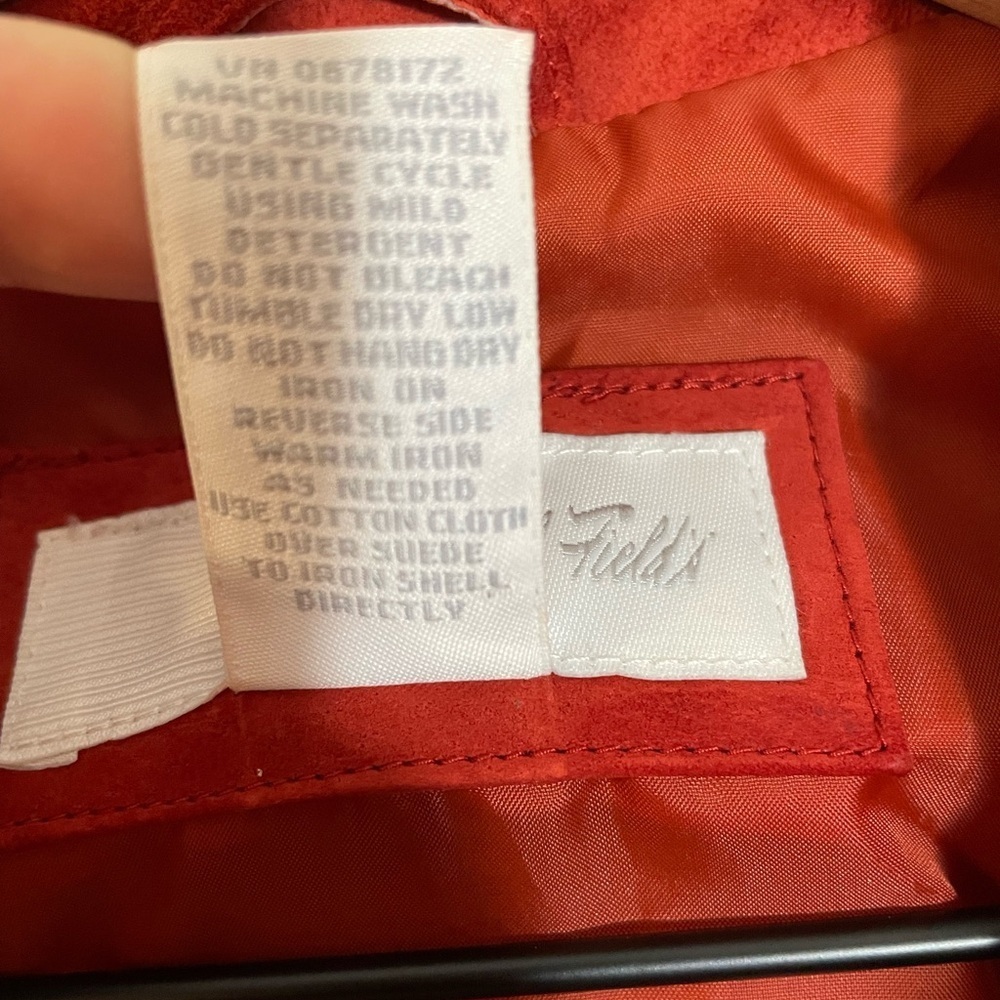 Marshall Field’s Vintage Suede Leather Jacket Women’s Size 10 Rust Color 🍁 - Picture 3 of 12
